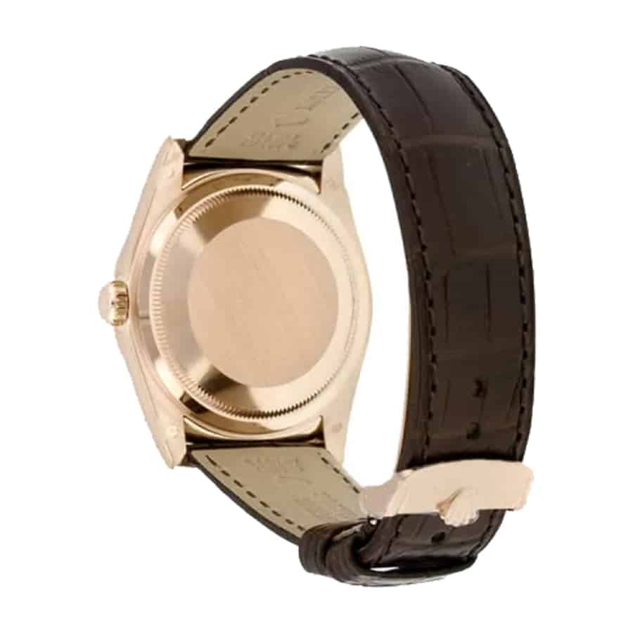 Rolex Day-Date Black Leather Replica - Top club