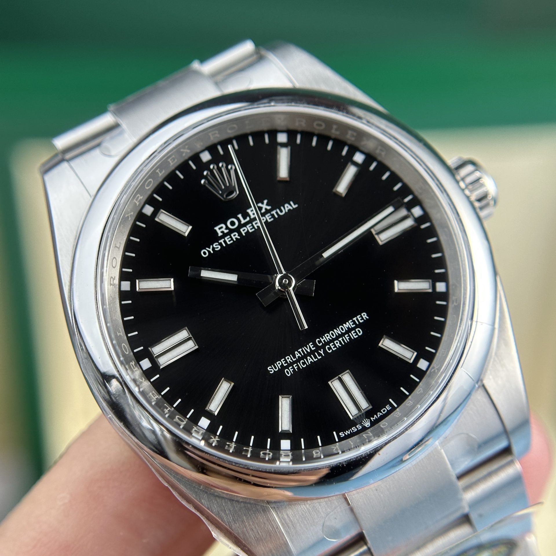 Rolex Replica Watch Oyster Perpetual 126000 Dial Black Clean Factory 36mm - Top club