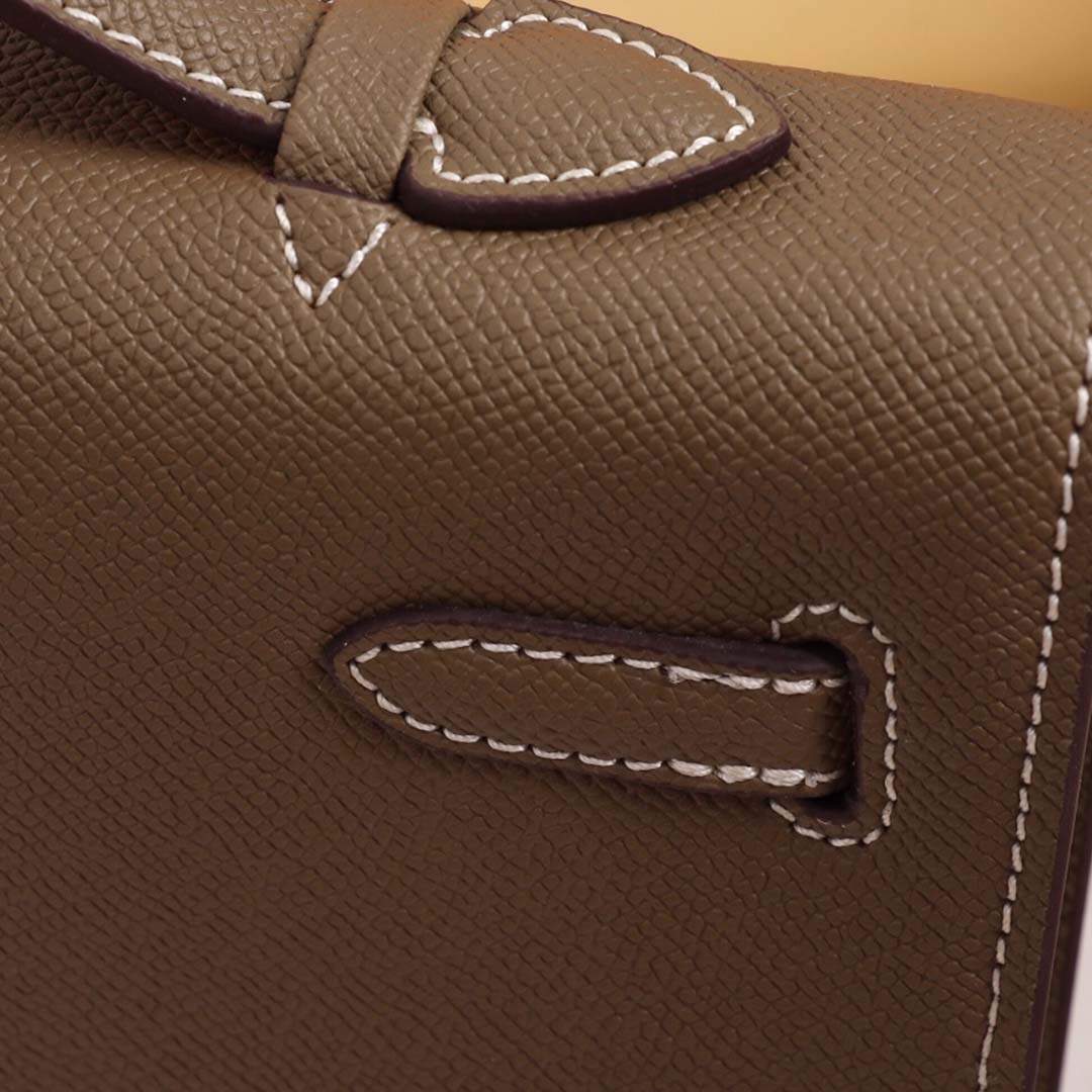 Replica Hermes Aaa-Kelly Cut Pochette Black/Brown/Blue1:1High-quality replica