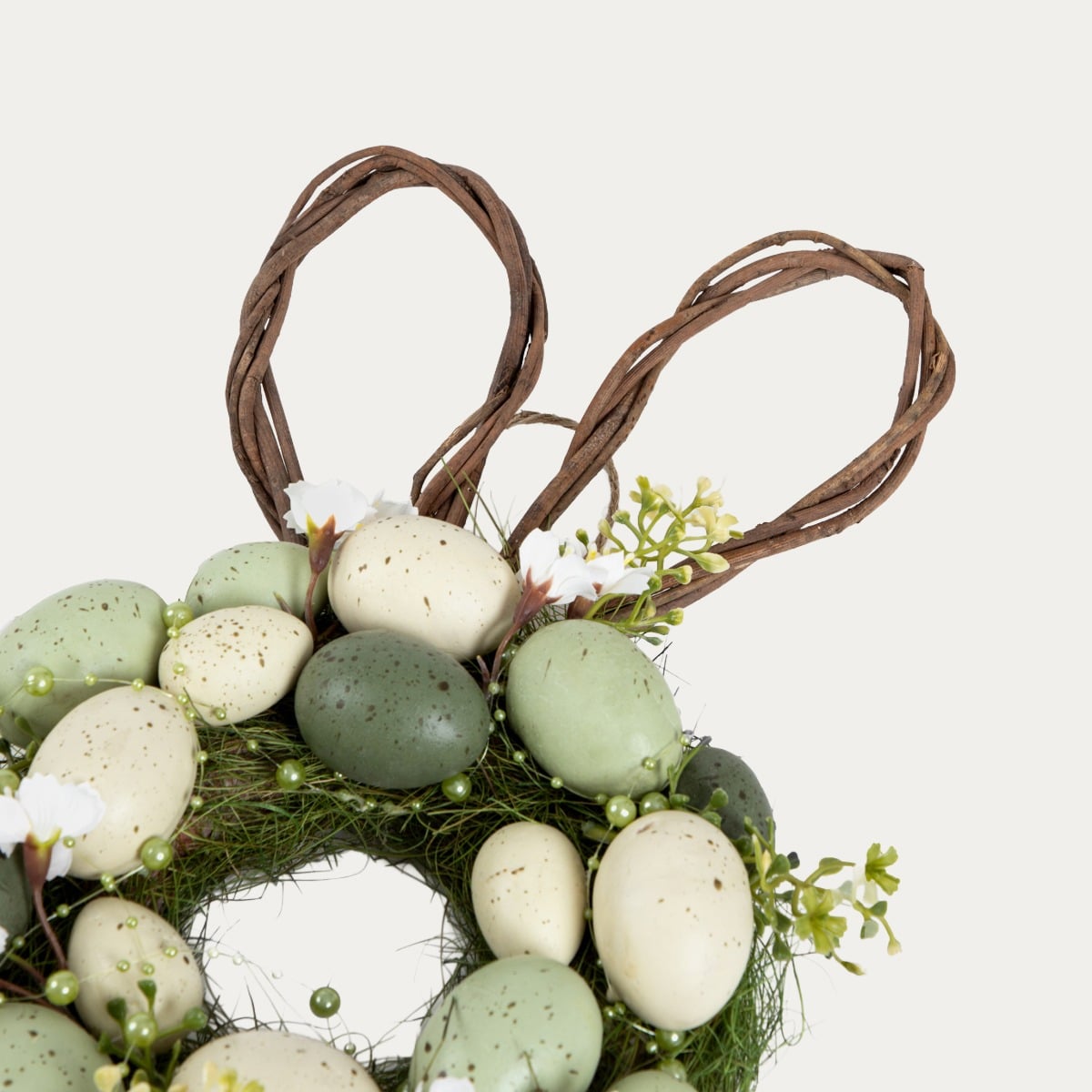 Wieniec wielkanocny EASTER JOY z jajkami i uszami 40x23x8 cm