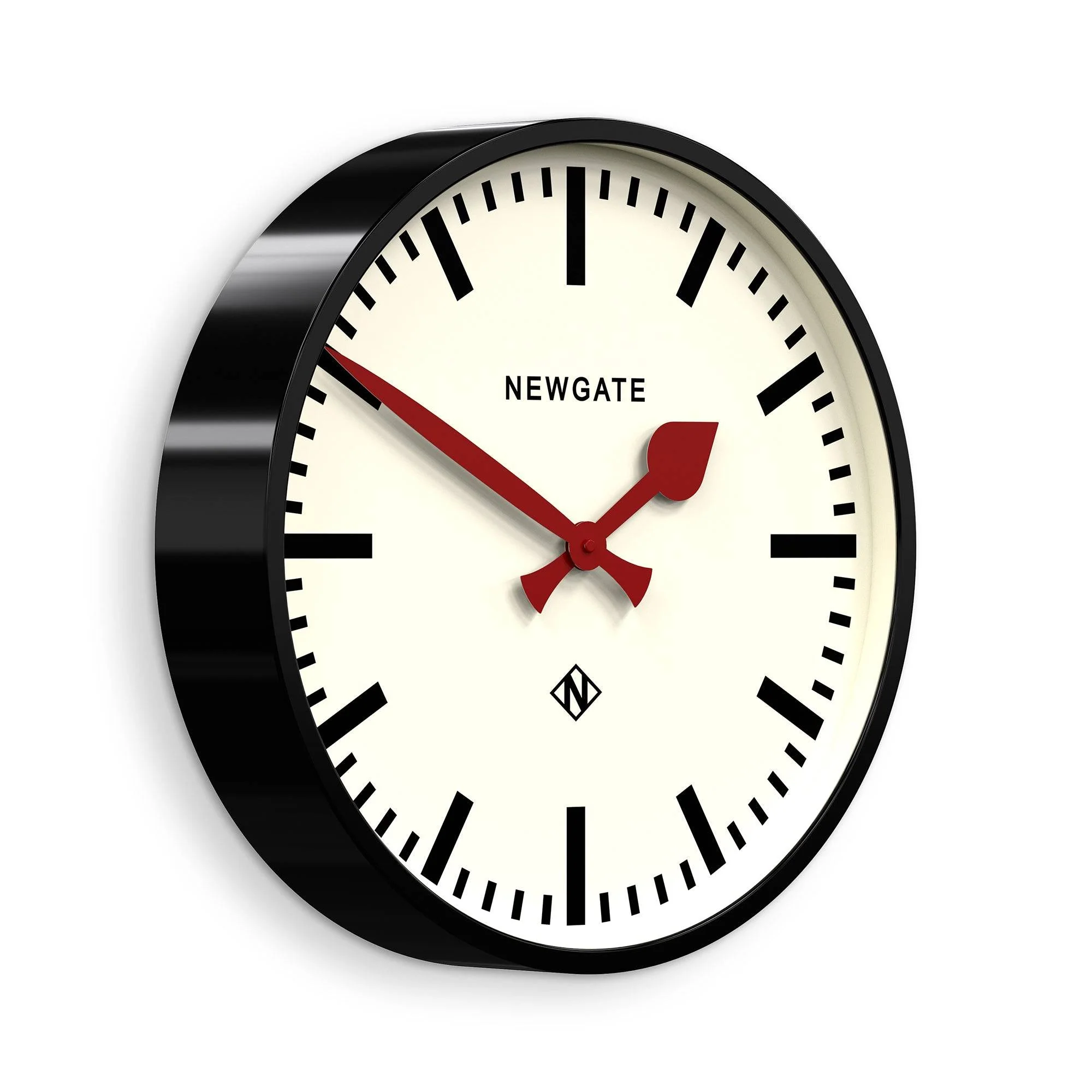Newgate Putney wall clock in black
