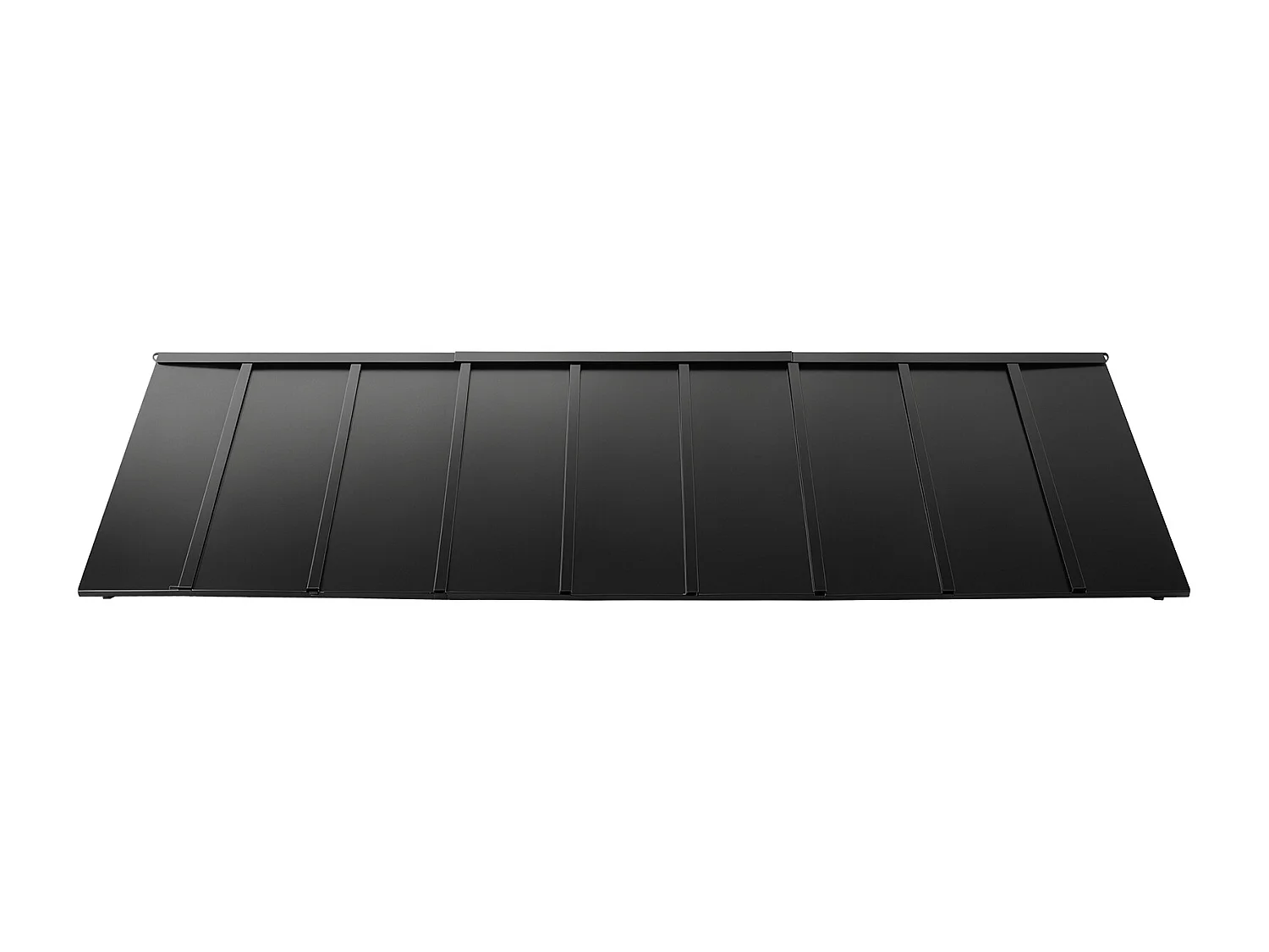 Auvent de Porte d'Entrée SucceBuy, 264x91 cm, Marquise de Porte Extérieure Métal, Cadre Acier, pour Portes d'Entrée, Fenêtres de Porches, Balcons