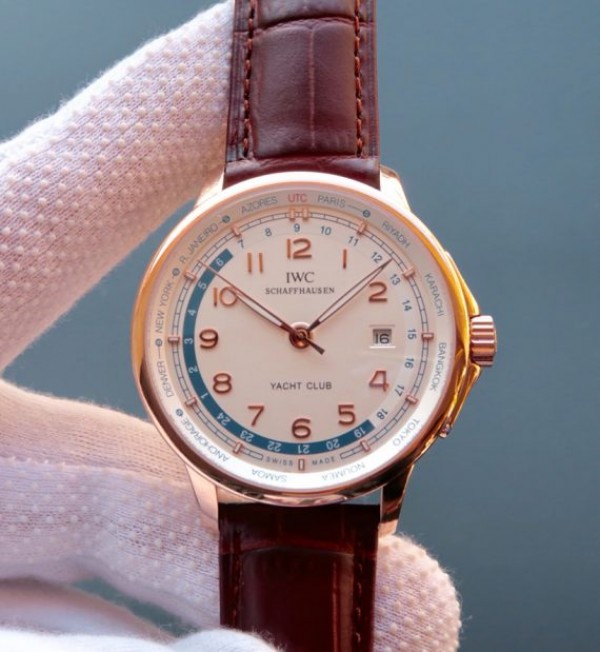 Replica IWC Portuguese Automatic Yacht Club White Dial RG - Top club