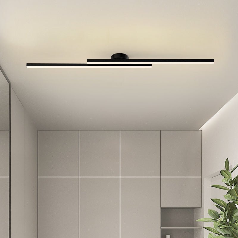 SlankLicht – Langwerpige Zwarte LED Plafondlamp