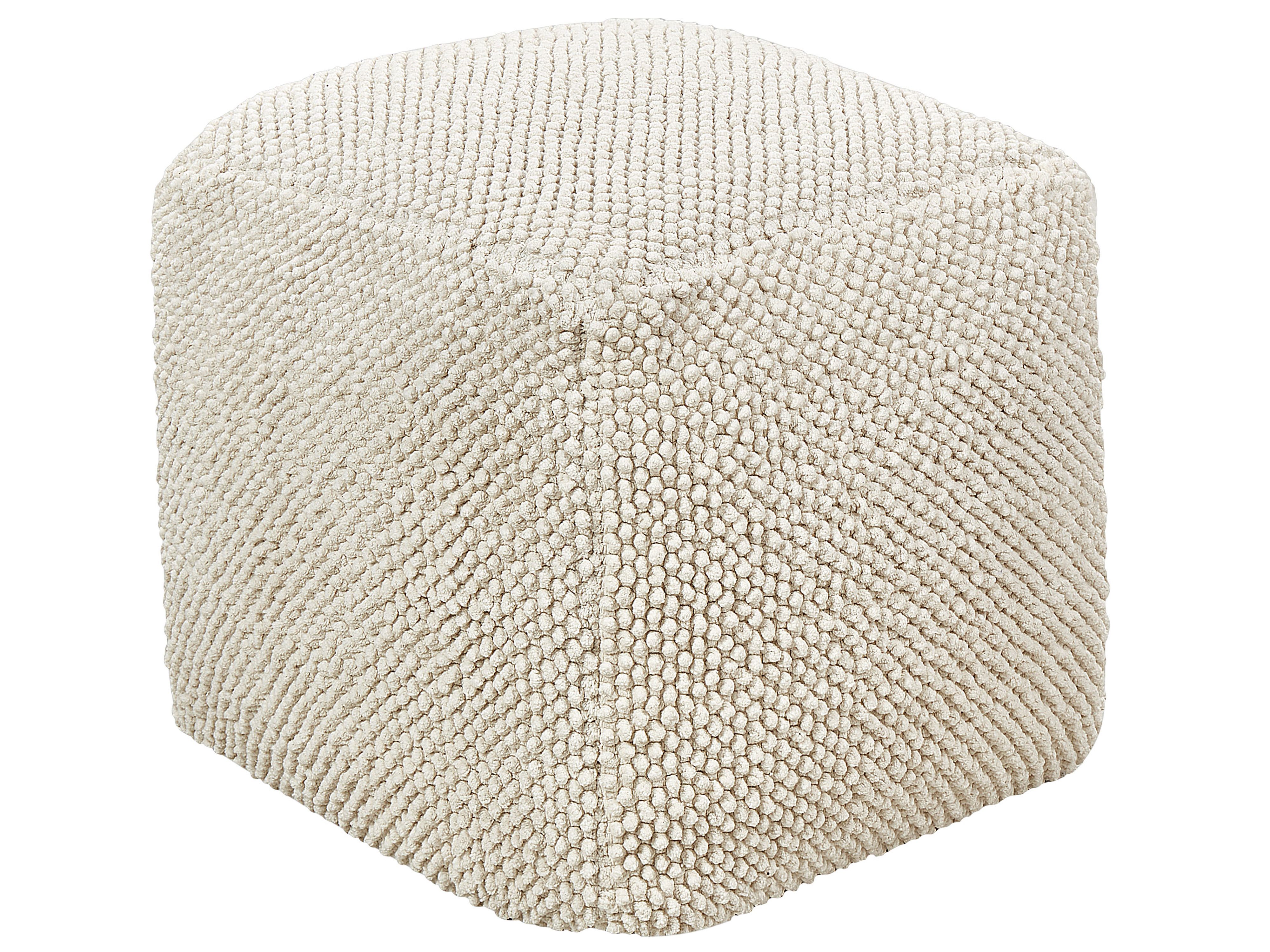 Pouffe JOARA Cotton Beige