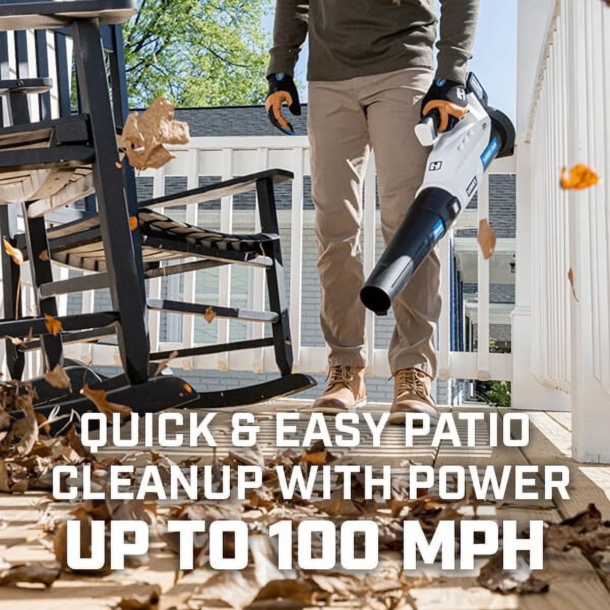 HART 20V Cordless Turbo Fan Leaf Blower (1) 4.0Ah Lithium-Ion Battery - Image 13