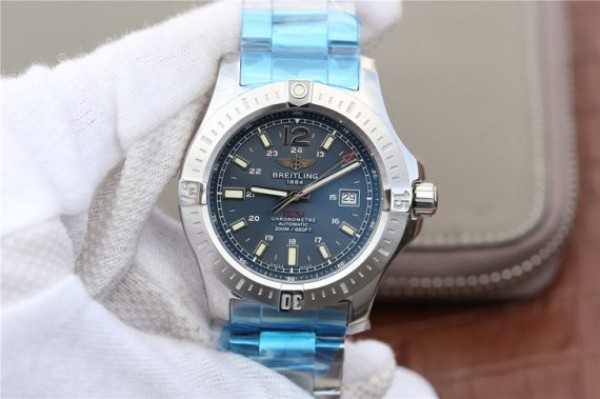 Replica Breitling Colt Automatic 44mm SS GF Blue Textured Dial SS Bracelet A2824 - Top club