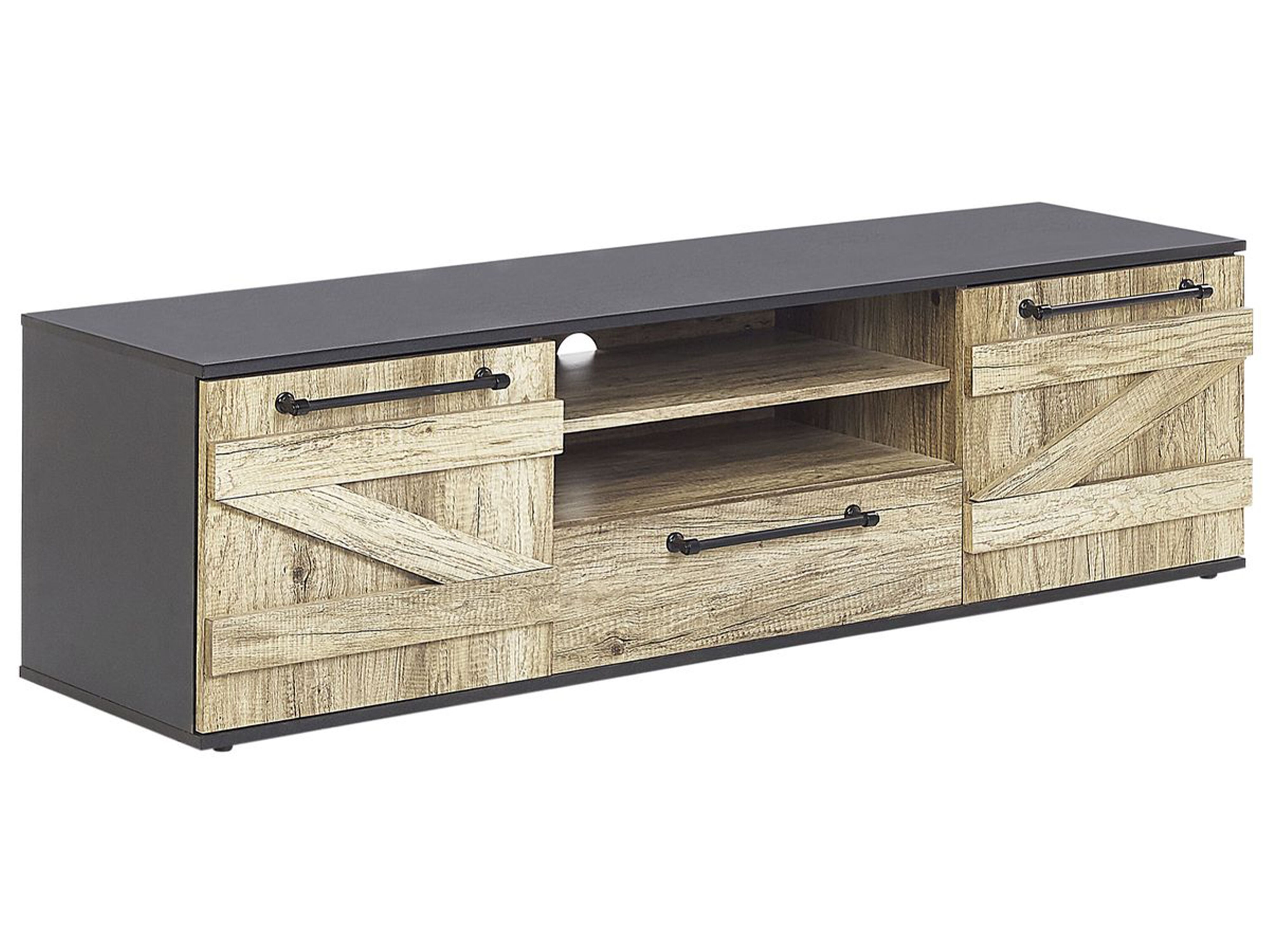 TV Stand SALTER Brown/ Black