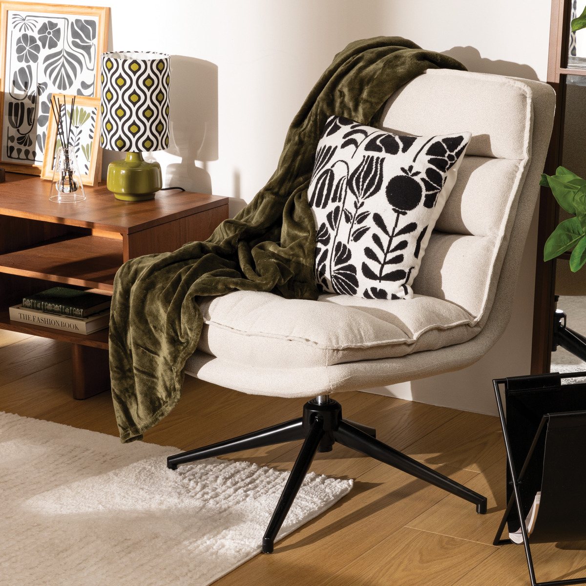 Swivel armchair "Harper" 1 seat