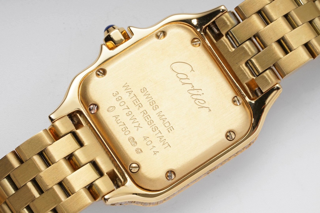 Cartier Cheetah Full of Diamonds Ladies 37MM-Golden(1:1 replica) - Top club