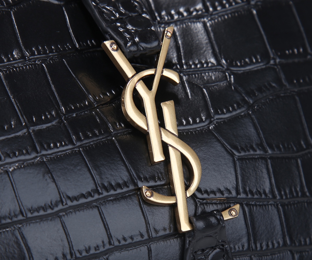 Replica Ysl Le 5 A 7 Hobo Bag In Crocodile-Embossed Leather 20241:1High-quality replica