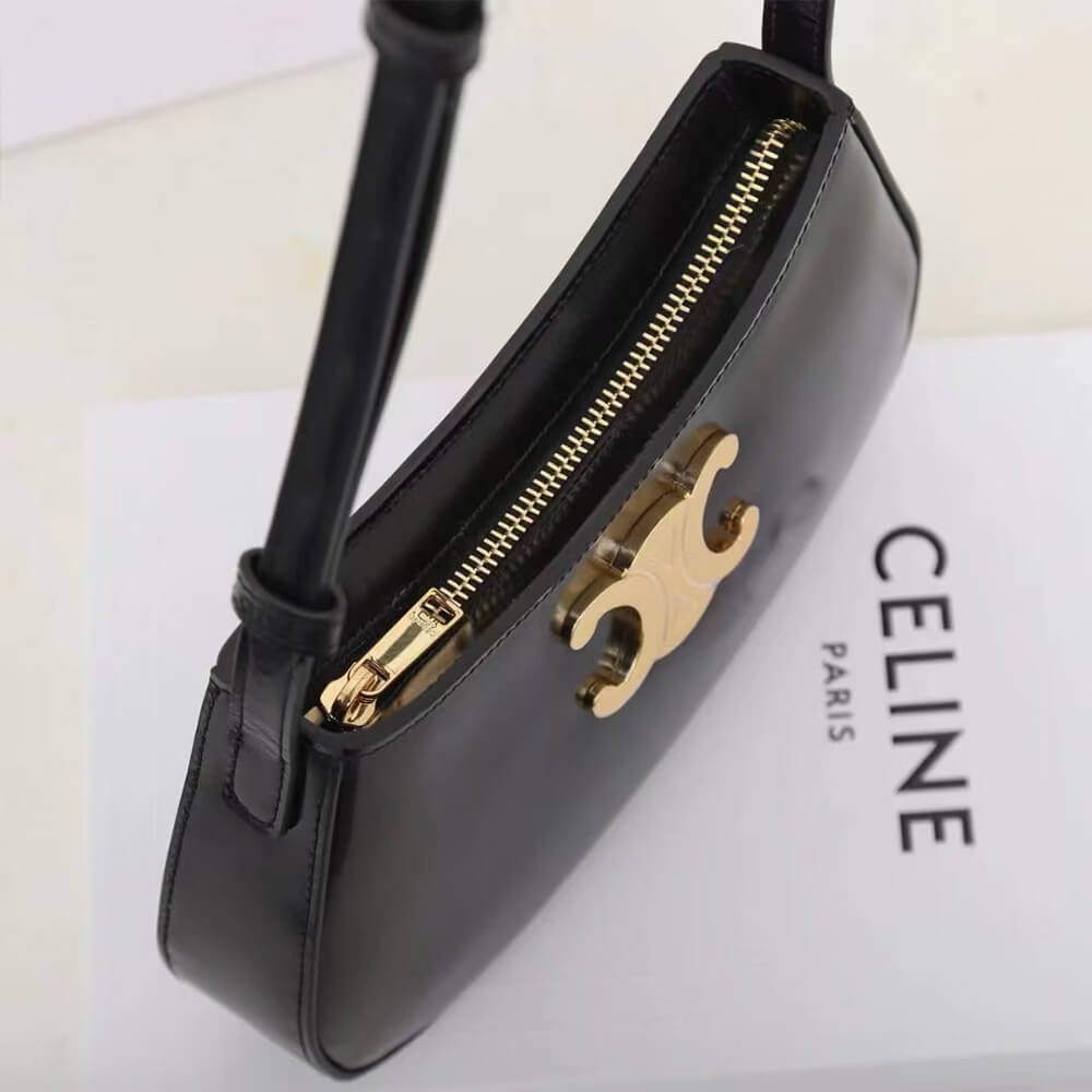 CELINE MEDIUM TILLY BAG in shiny calfskin1:1High-quality replica