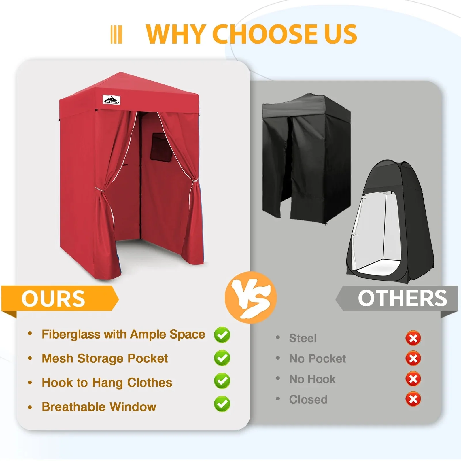 EAGLE PEAK Ultra Compact 4 ft x 4 ft Pop-Up Changing Room Canopy - Flex - Image 38 EAGLE PEAK Ultra Compact 4 ft x 4 ft Pop-Up Changing Room Canopy - Flex - Image 38