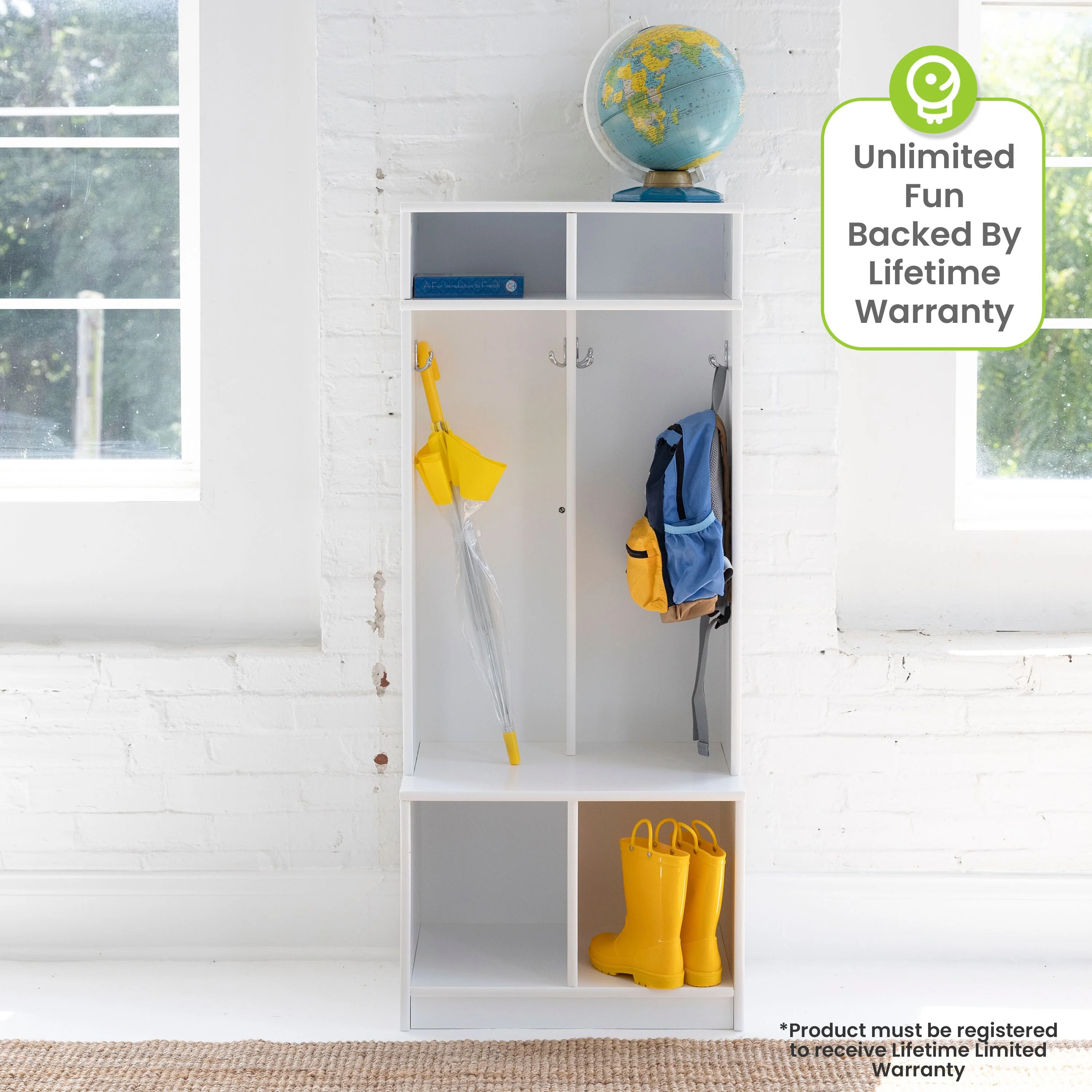 Little Partners Locker Cabinet Cubby Organizer, Learn 'N Store Wooden Classroom Cubbies Compartment Lockers for Storage of Toddlers and Kids Coats, Equipment, Backpacks - Espresso - Image 17