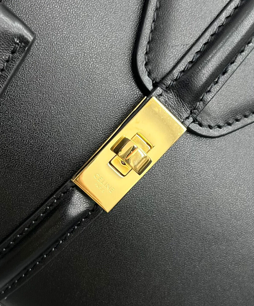Celine Mini 16 In Natural Calfskin Black1:1High-quality replica