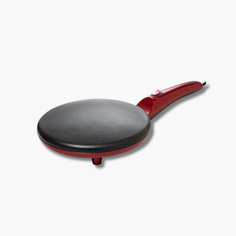 Pannenkoekmachine met Antiaanbaklaag en Ingebouwde Temperatuurregeling – 20 cm, Voor Perfecte Dunne Pannenkoeken