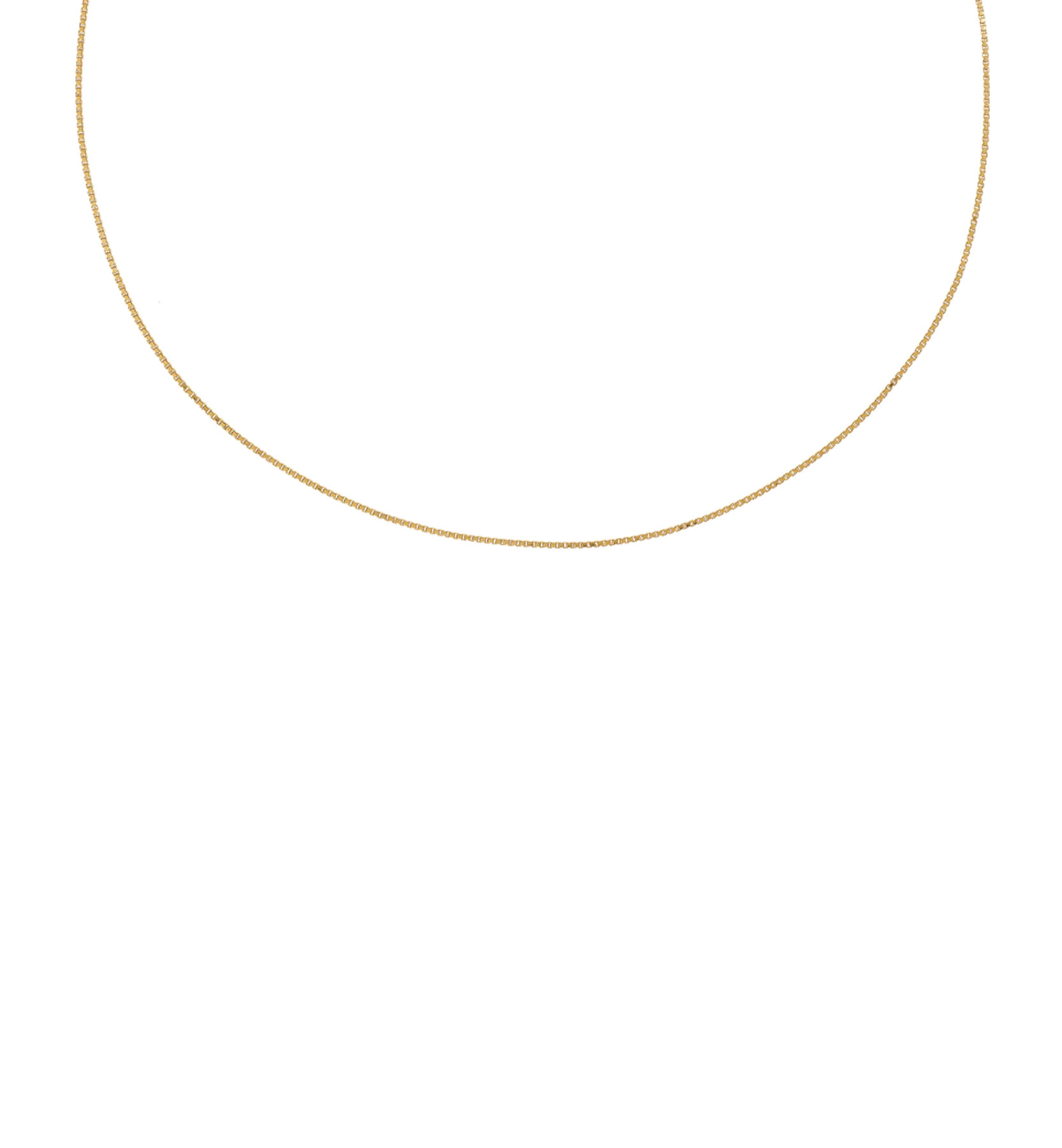Venetian Plain Necklace 14K