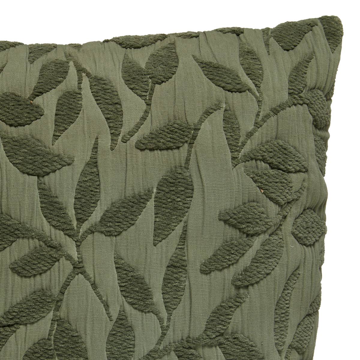 Jacquard pattern cushion "Lehto" Cotton, Light Green, 50x50 cm