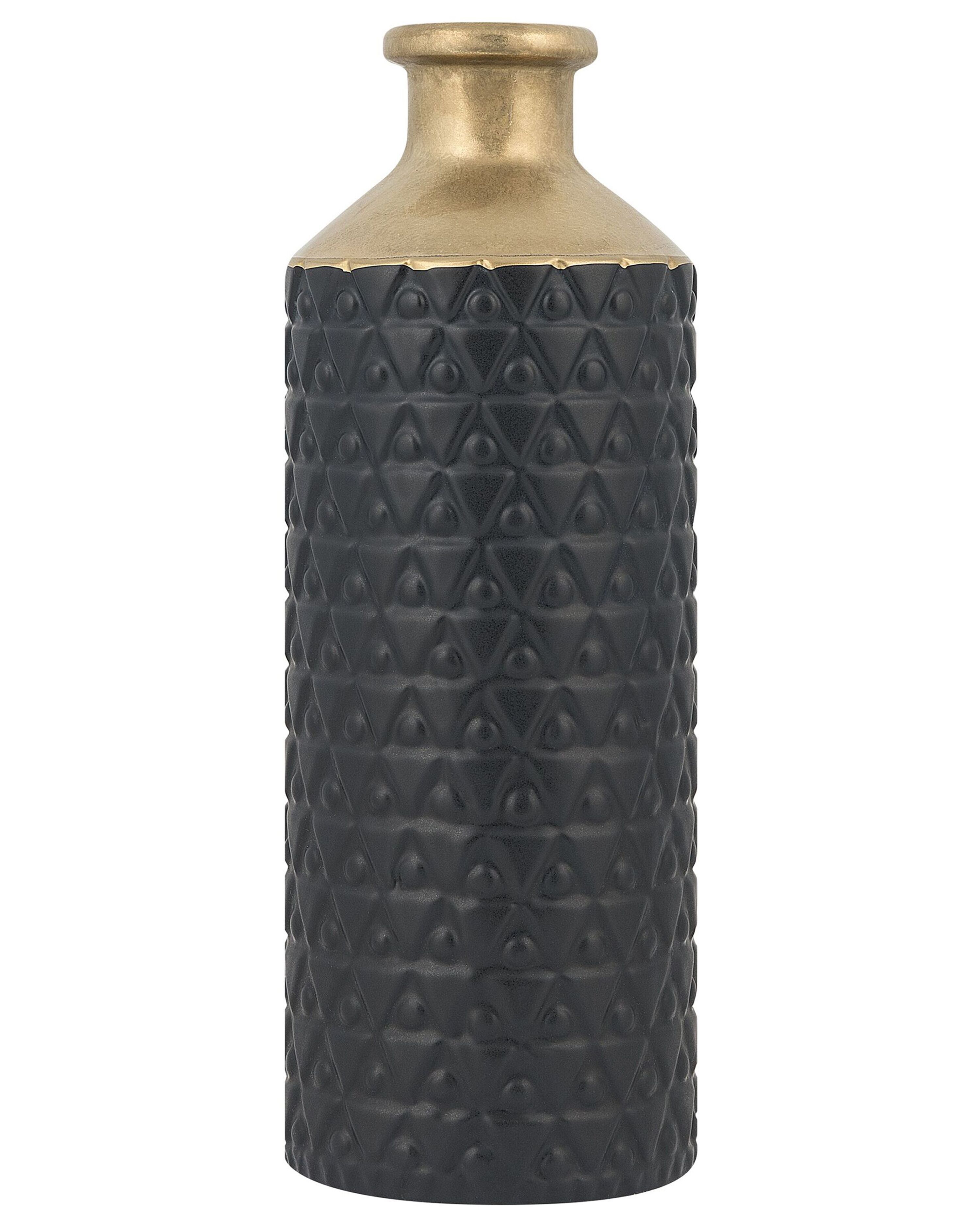 Decorative Vase ARSIN Stoneware 39 cm Black