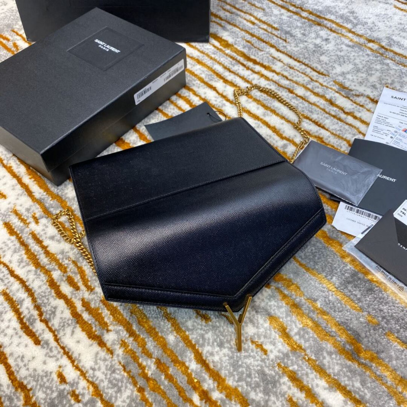 Replica Ysl Saint Laurent Cassandra Wallet On Chain In Grain Leather 5823341:1High-quality replica