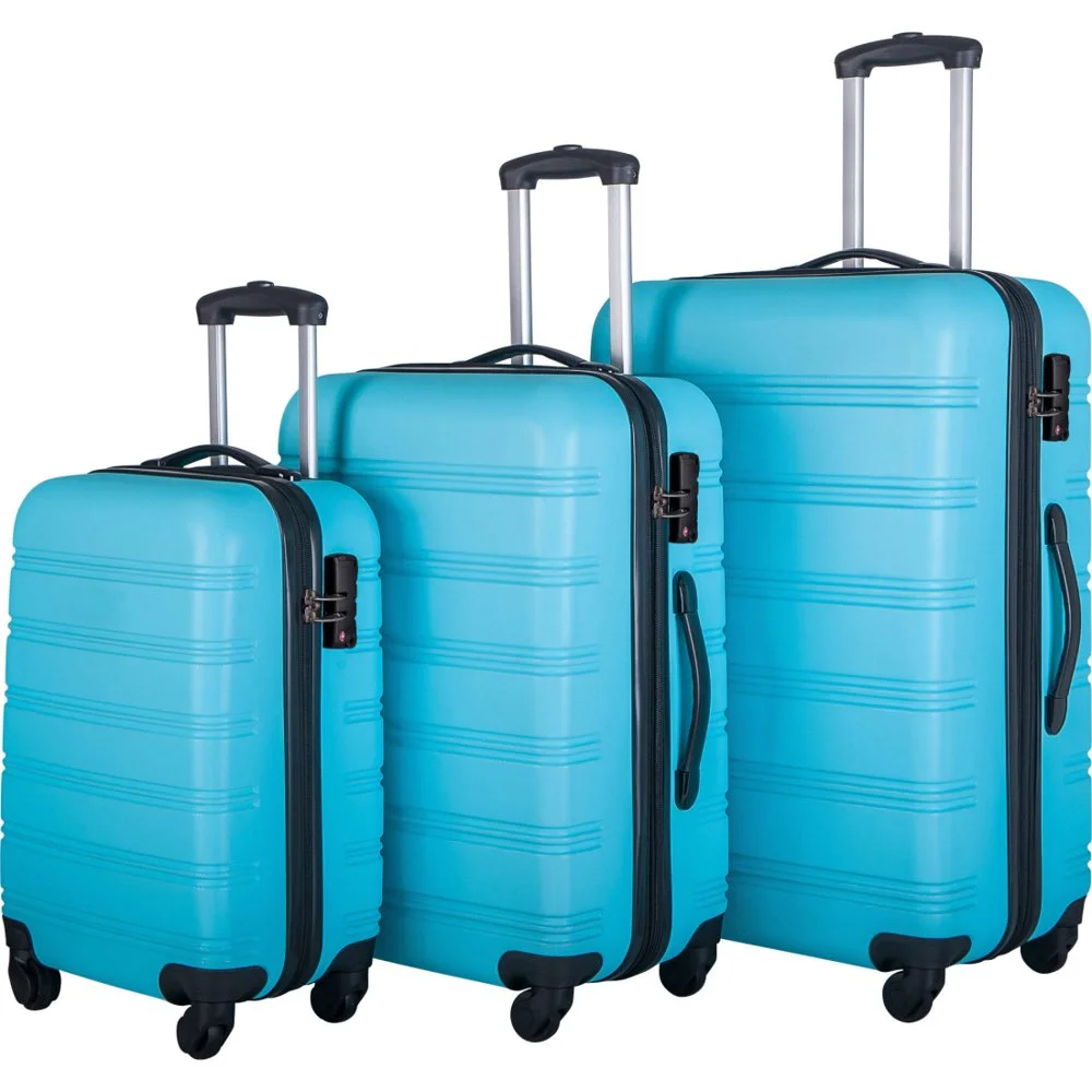 Tcbosik Luggage Sets, 3 Piece Set Hardside Suitcases with Spinner Wheels, 20/24/28 Travel Luggage Lightweight, Dark Blue - Image 20
