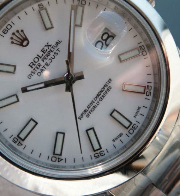 Replica Rolex DateJust 41mm 126333 EW Polished Bezel White Dial SS Bracelet A3163 - Elite Watch Atelier