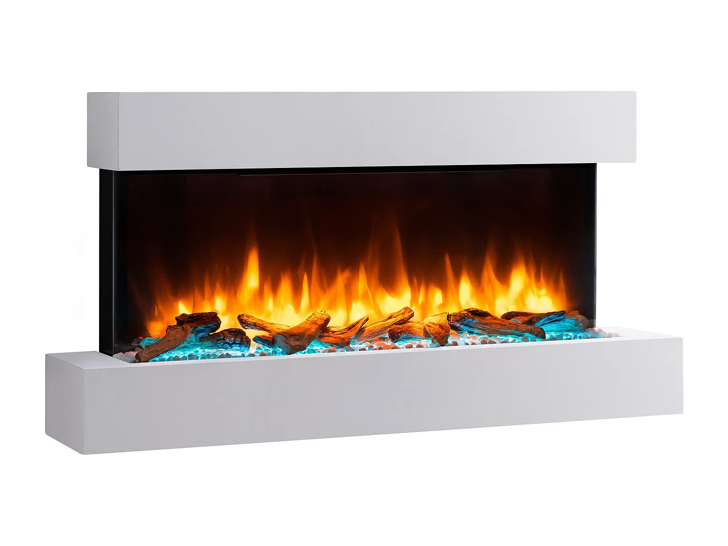 Cheminée électrique BALDERIA Ignis - Cheminée murale - Blanc