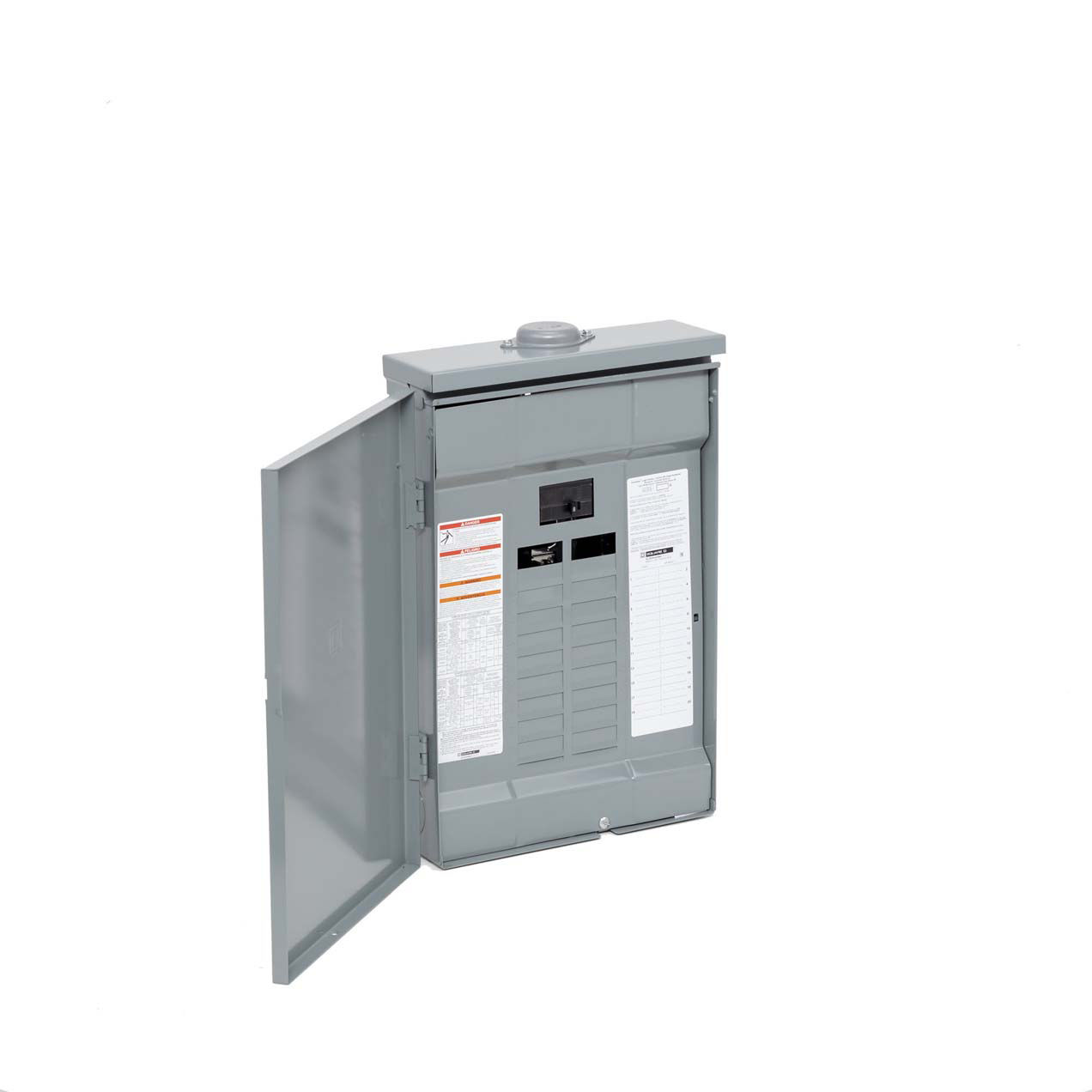 Square D Homeline 100A 20-Space 40-Circuit Raintight Main Breaker Plug-on Neutral Load Center