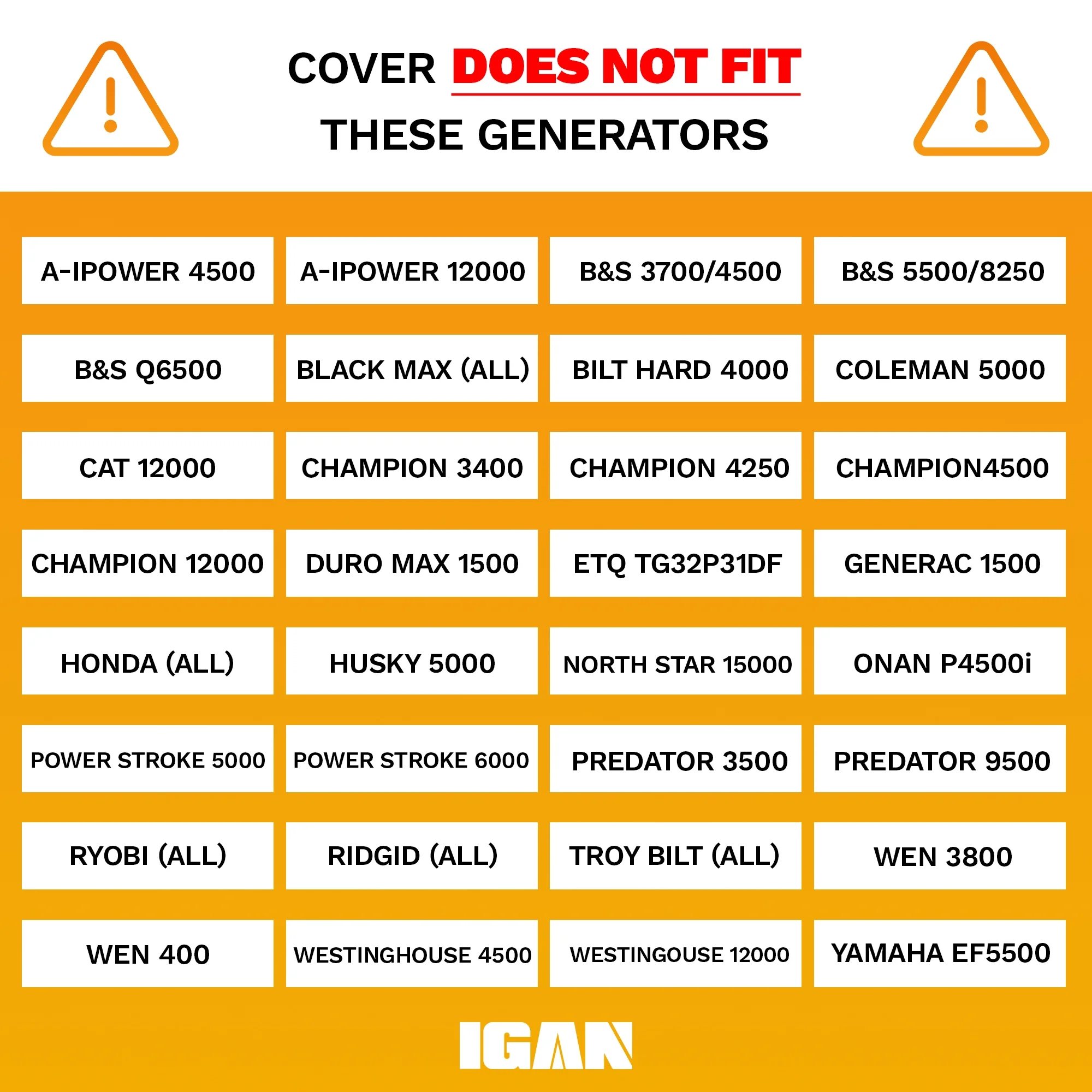 IGAN Generator Tent Waterproof Portable Cover for 3500�C12000 Watt 9,2 lb. Black - Image 11
