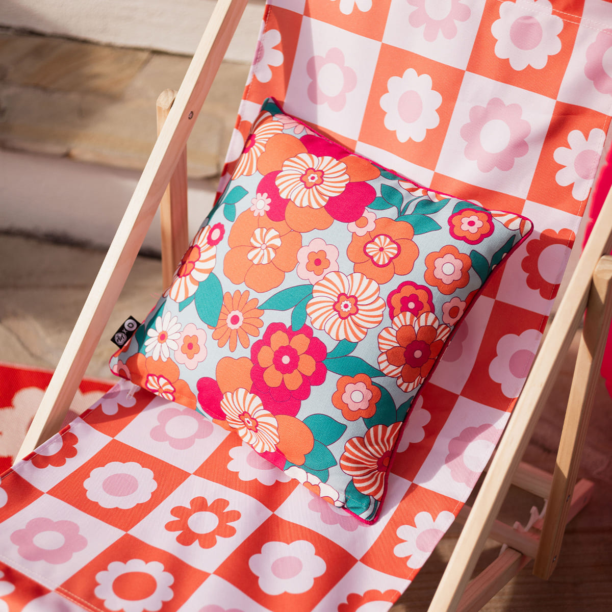 Outdoor cushion "Bloomorama" 40x40 cm Atmosphera x Cha Cha Pop