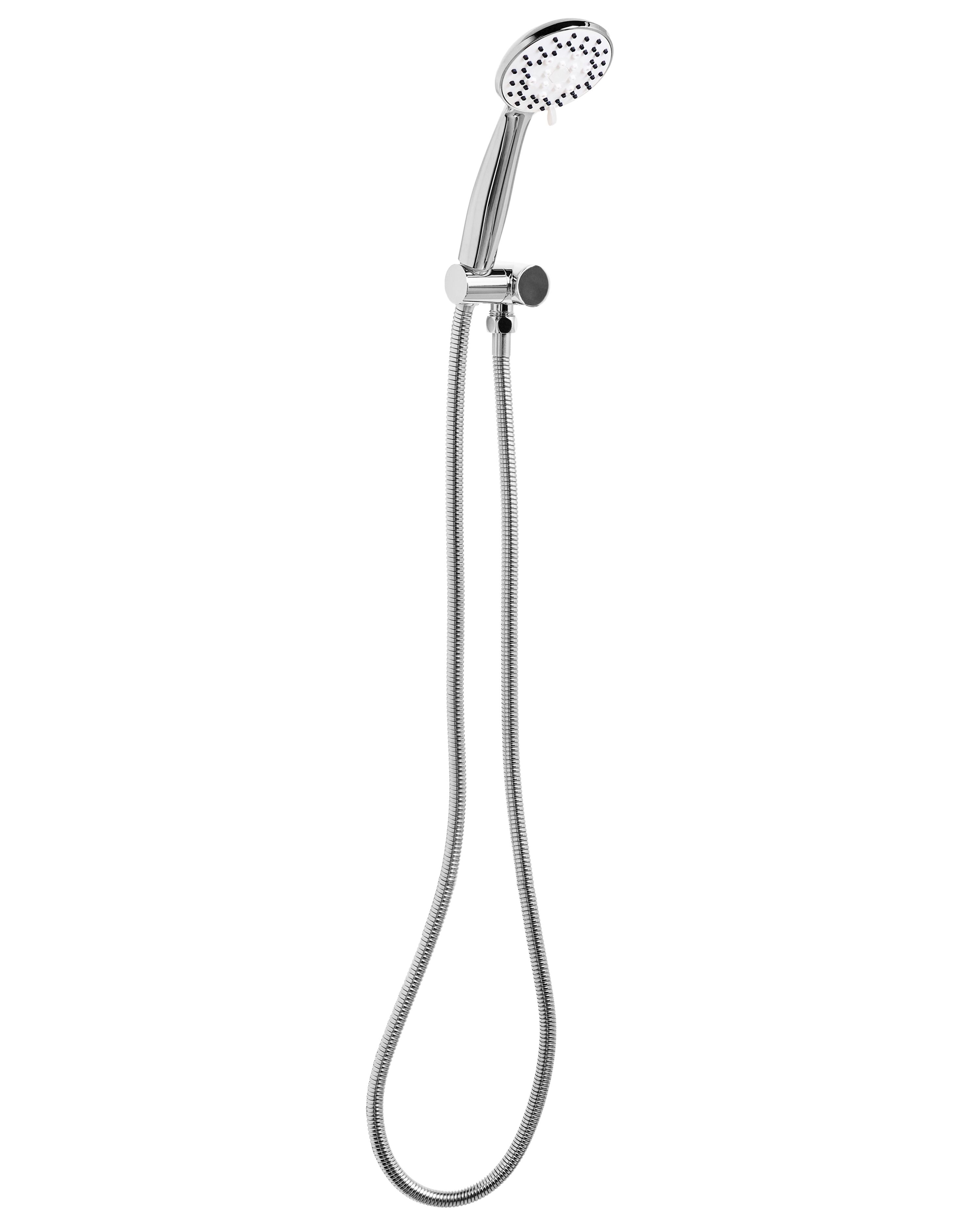 Shower Head and Hose Kit MACAY 3-function Silver