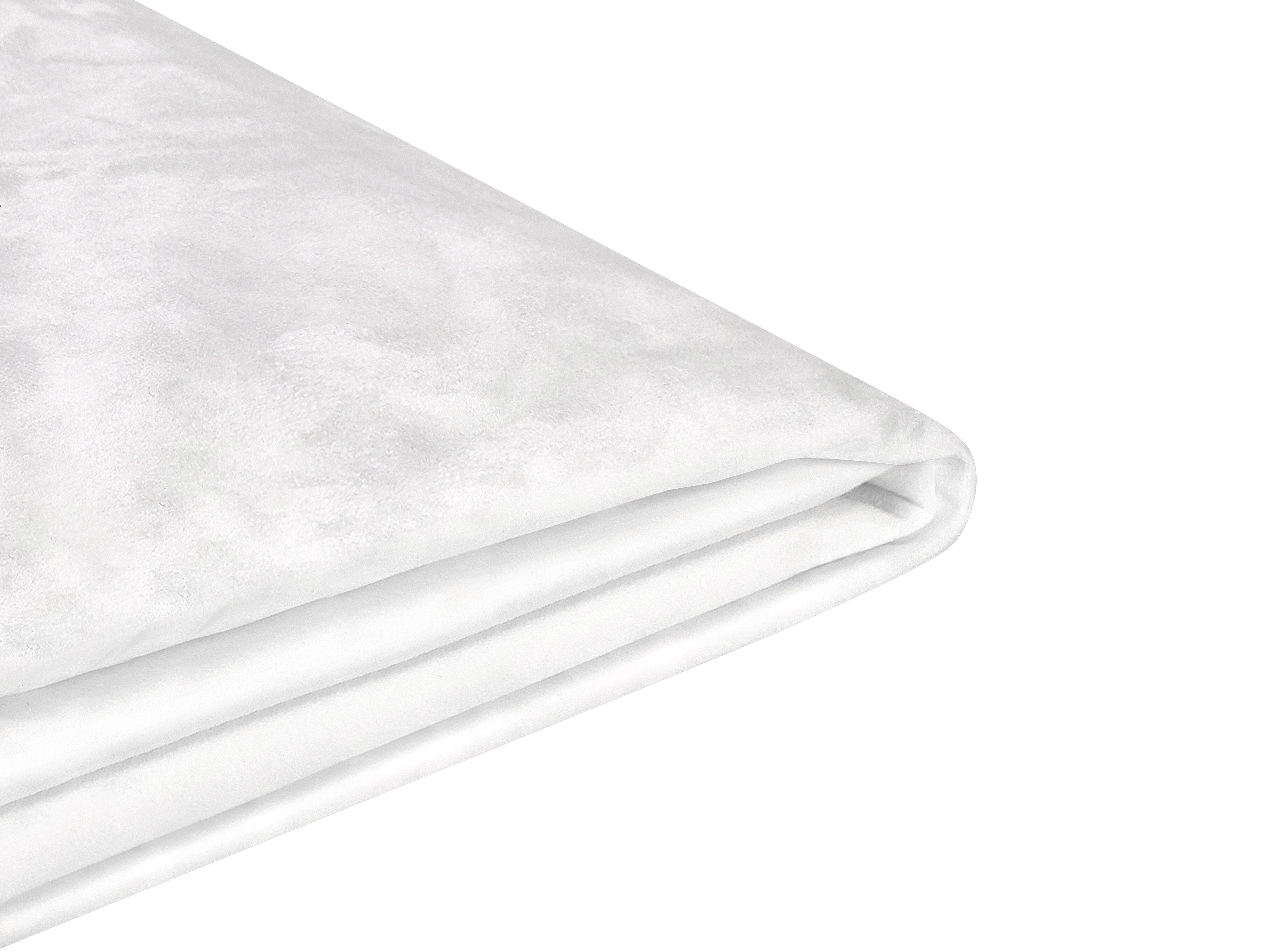 Bed Frame Cover Velvet FITOU 180 x 200 cm White