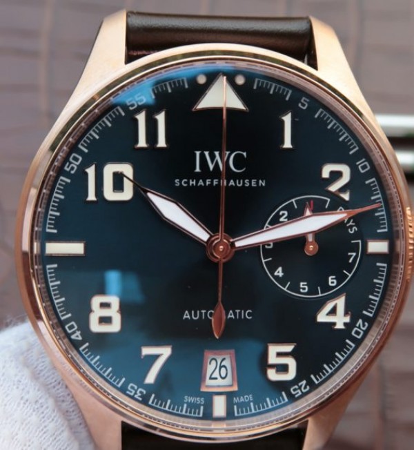 Replica IWC ZF Big Pilot IW500909 Le Petit Prince RG Leather Strap - Top club