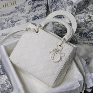 Medium Lady Bag  Black/White/Beige/Grey For Women 9.5in/24cm M0565ONGE_M9001:1High-quality replica
