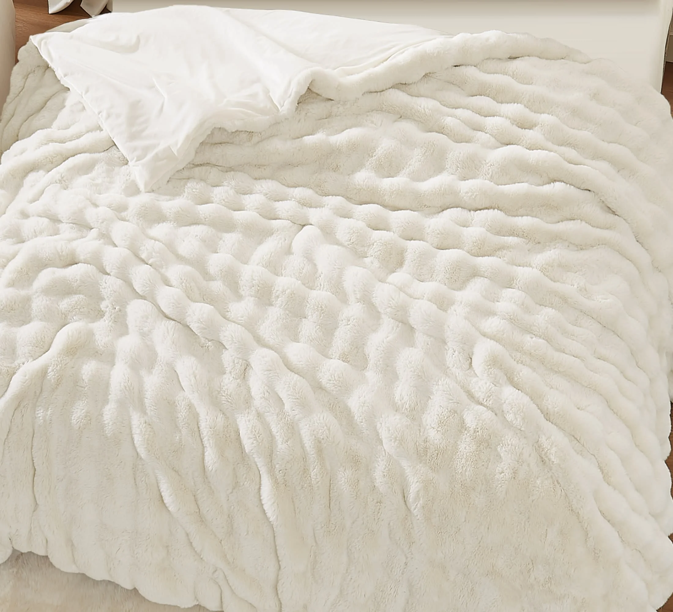 Brooklyn Loom Bubble Faux Fur 100% Microfiber Polyester Twin XL Blanket in Green, All Season, Adult Size, OEKO-TEX Certified - Image 26
