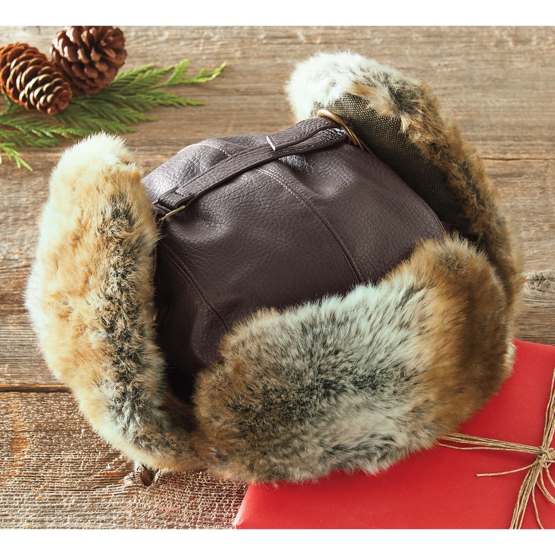 Faux-Fur Trapper Hat - MIDNIGHT VELVET CATALOG
