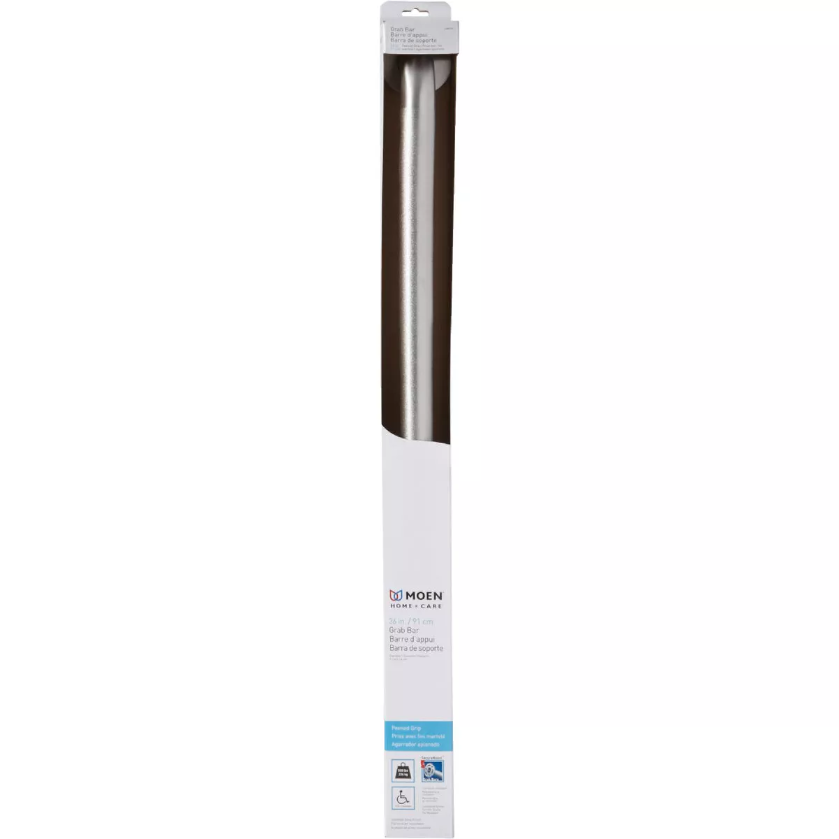 Moen Home Care 36 In. Concealed Screw Grab Bar, Peened