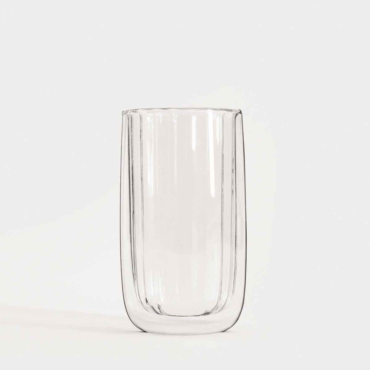 Zestaw szklanek CEMBRA GROOVE z podwójną ścianką bez ucha, 2 szt. 0,35 l