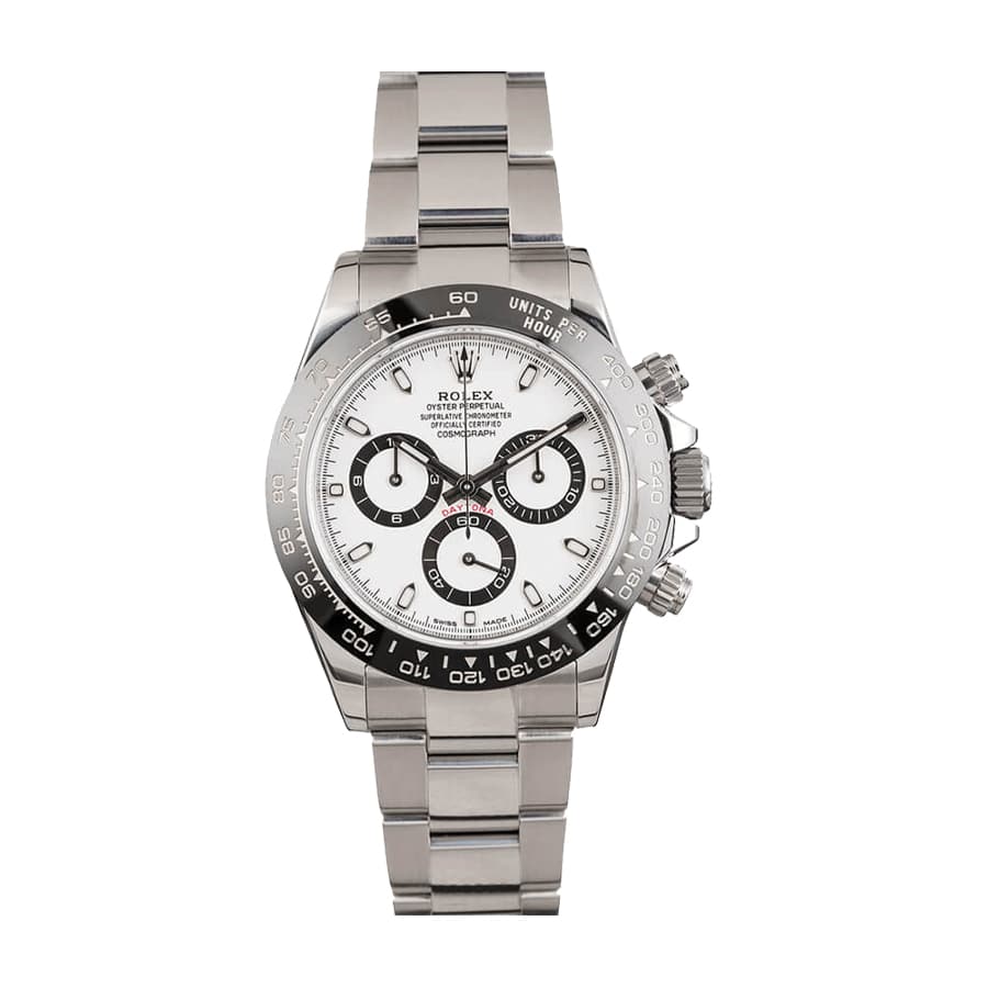 Rolex Daytona Ceramic Bezel White Dial 116500ln-0001 Oyster Replica - Elite Watch Atelier