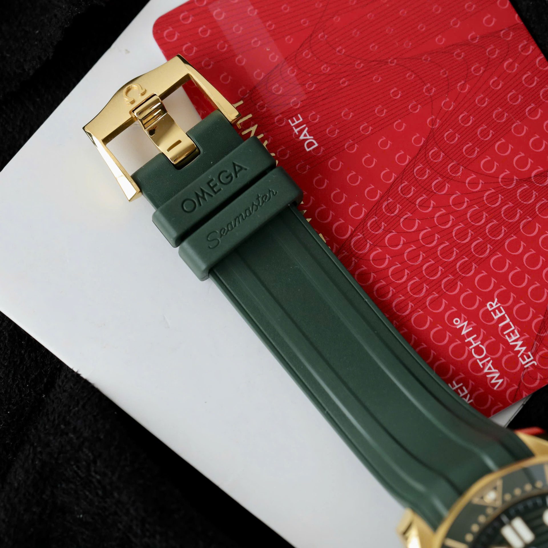 Omega Seamaster Diver 300M Replica Watches Green Dial Rubber Strap VS Factory 42mm - Top club