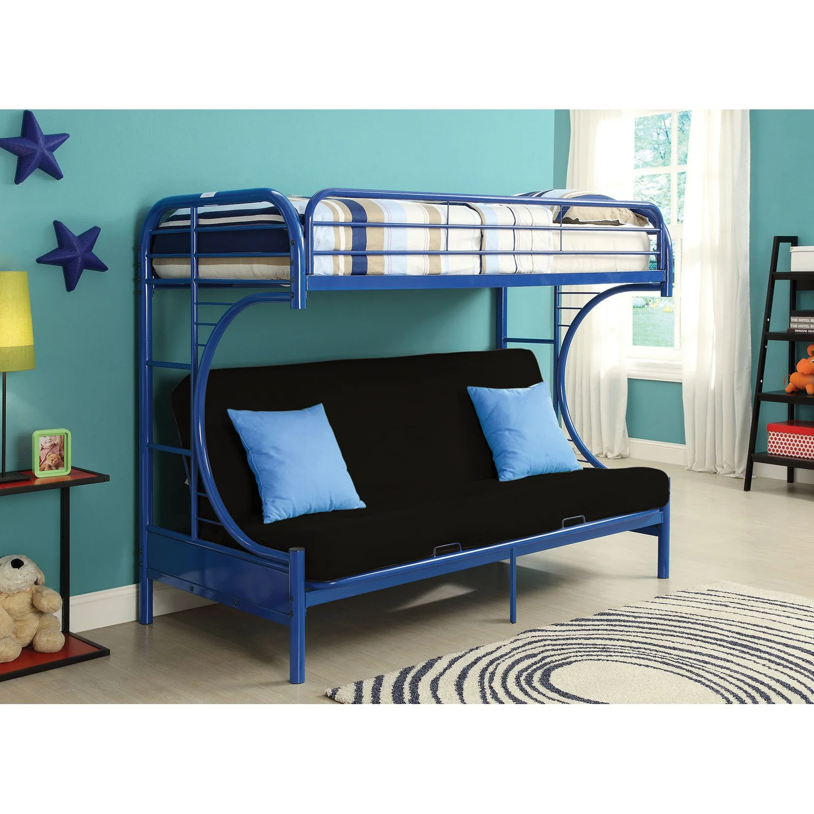 ACME Eclipse Twin XL Over Queen Bunkbed in White - Image 9