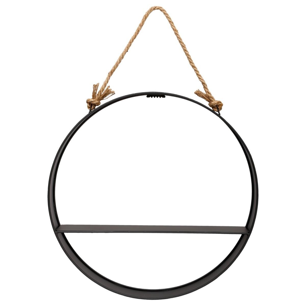 Wall shelf"Irena" Black, D.55 cm