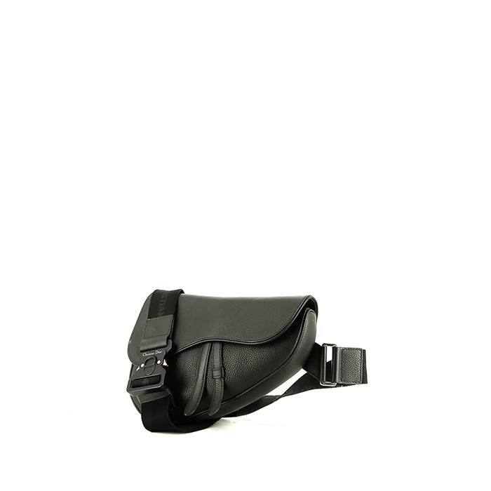 Dior Saddle shoulder bag in black grained leather