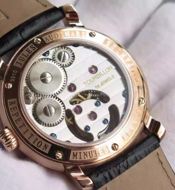 Replica Audemars Piguet Jules Audemars Tourbillon RG Black Dial - Top club