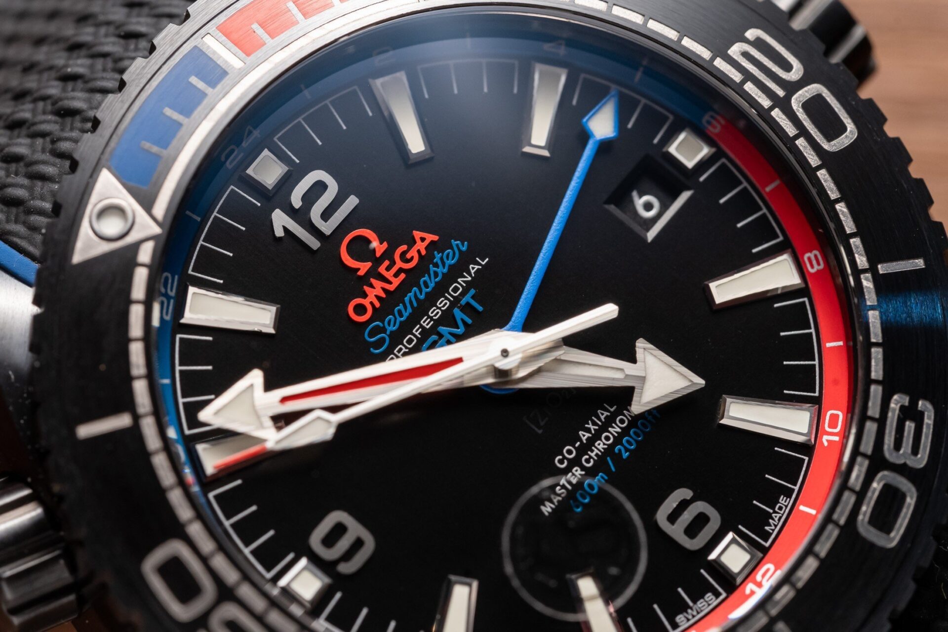 Omega Seamaster GMT Replica Watch Ceramic Black VS Factory 45.5mm - Top club