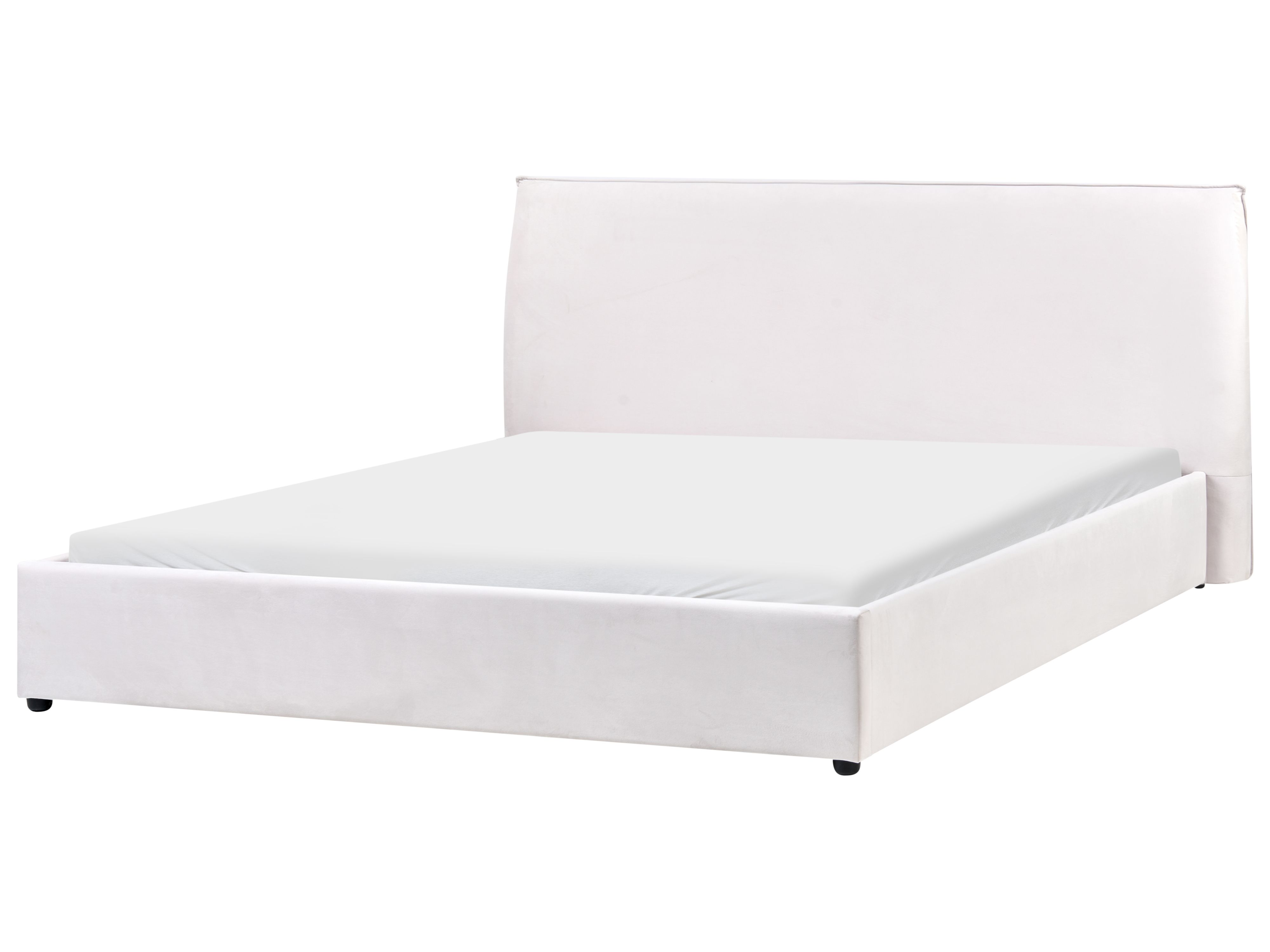 Bed Velvet LAVAUR 180 x 200 cm (EU Super King) Off-White