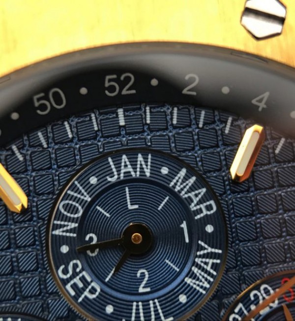 Replica Audemars Piguet JF Royal Oak 41mm 26574 YG Blue Dial Leather Strap A5134 - Top club