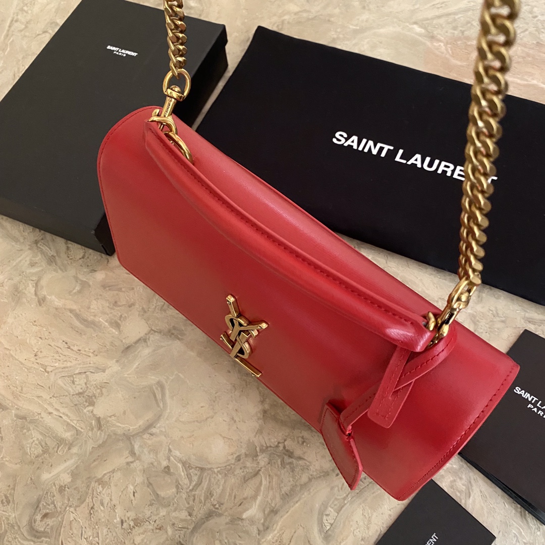 MEDIUM SUNSET SATCHEL IN SMOOTH LEATHER1:1High-quality replica