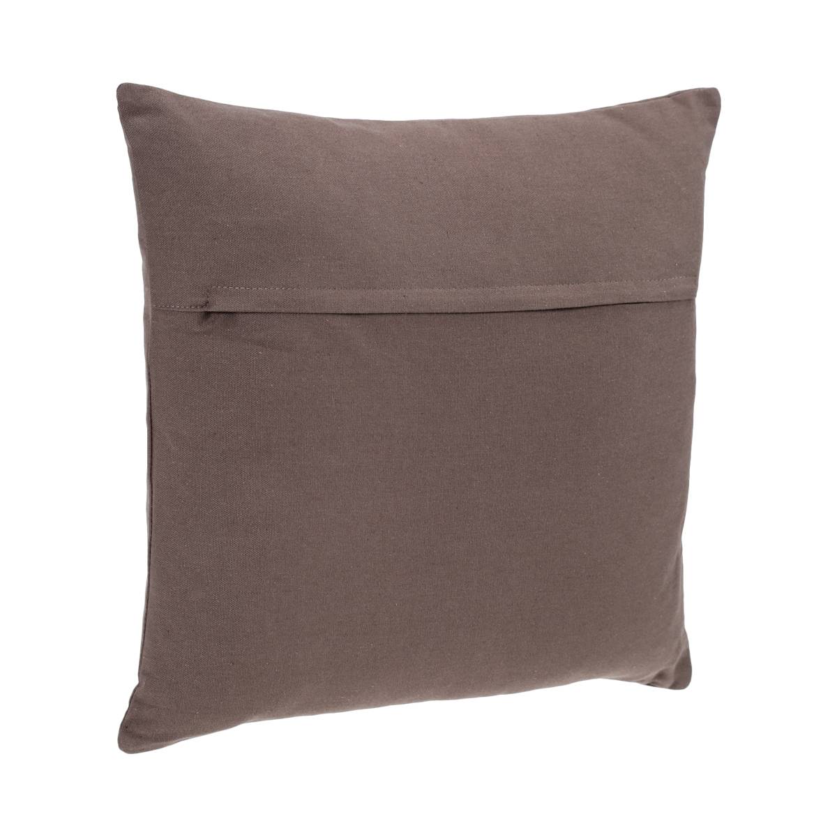 Removable cushion cover, cotton Taupe grey, 38x38 cm