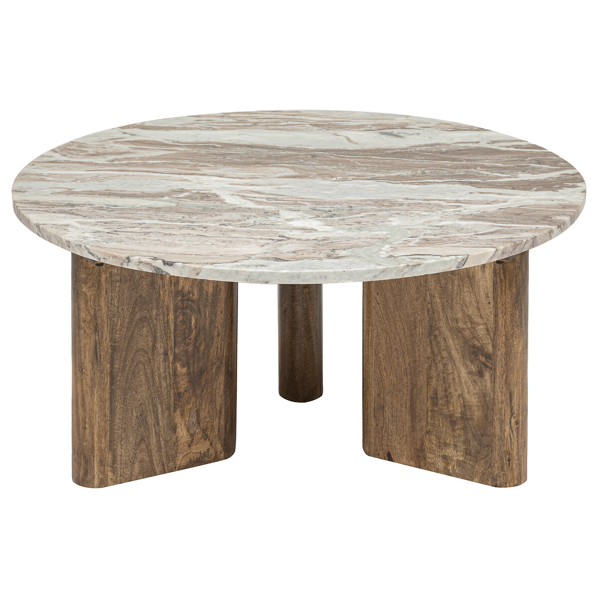 Coffee table "Coppa" Mango wood, D.91 cm